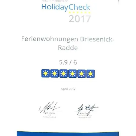 Prázdninový dům Briesenick-radde Sea View Butjadingen